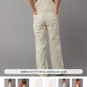 AE Dreamy Drape Stretch Linen-Blend Overall